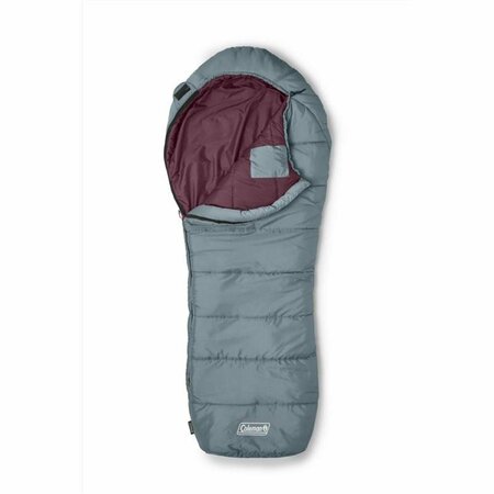 LASTPLAY 5.3 x 32 x 82 in. Tidelands 50 Sleeping Bag, Red & Gray LA3304103